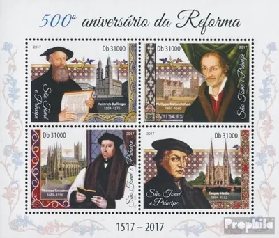 Produktbild von Briefmarken Sao Tome e Principe 2017 Mi 7503-7506 Kleinbogen (kompl. Ausgabe) postfrisch Reformation