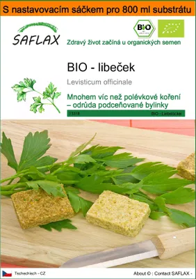 Obrázek produktu pro SAFLAX Garden in the bag - BIO - libeček - Levisticum officinale - 100 Semena - S pěstebním substrátem v praktickém samovztyčovacím sáčku