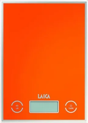 Image de Laica KS1050 Orange Plan de travail rectangulaire Balance de cuisine électronique