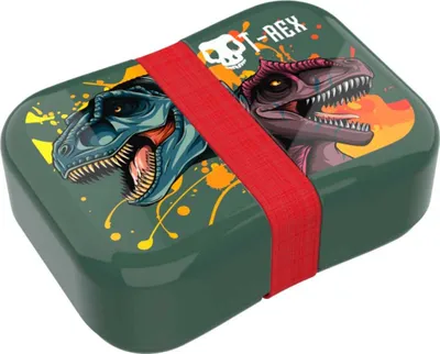 Immagine prodotto di Basic Lunchbox T-Rex Verde scuro/Rosso