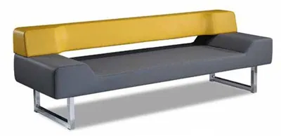 Zdjęcie produktu dla Sofa 3-osobowa designerska kanapa kanapa żółta meble tapicerowane ławka biurowa poczekalnia