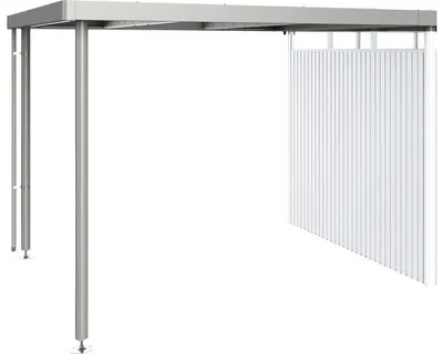 Produktbild von Biohort 88056, Gartenhaus-Vordach, Grau, Aluminium, Stahl, HighLine size H4, 2820 mm, 2750 mm