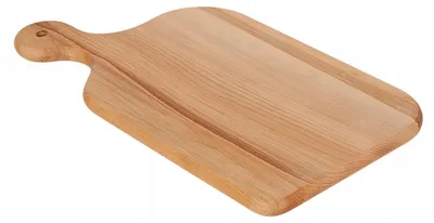 Produktbild von Woodcarver Buchenholz Schneidebrett mit Griff, Servierbrett