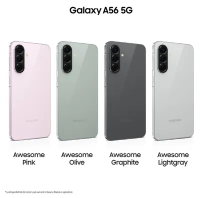Produktbild von Samsung Galaxy A56 5G, 17 cm (6.7"), 8 GB, 128 GB, 50 MP, Android 15, Hellgrau