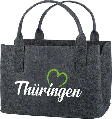 Produktbild von Gilde Filz Tasche "Thüringen" grünem Herz VE 1 44426