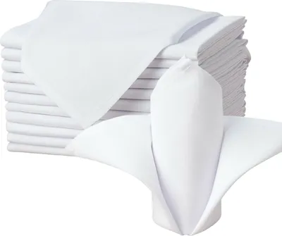 Produktbild von Stoffservietten Weiß 45 x 45 cm, Standard, 30 Stück