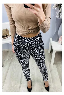 Produktbild von Damen Aladin-Hose Haremshose; Zebra S/M