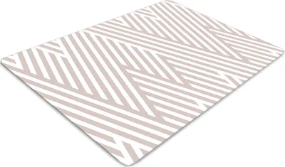 Produktbild von Stuhlunterlage Bürostuhlunterlage 120 cm x 90 cm Bodenmatte Bürostuhlunterlage - Zerbrochene Linien Muster.