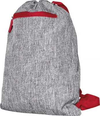 Produktbild von bags2GO DTG-15391 | Gymsac - Miami / 42 x 33 cm - Farbe: Grey Melange/Red - Größe: 43 x 34 cm