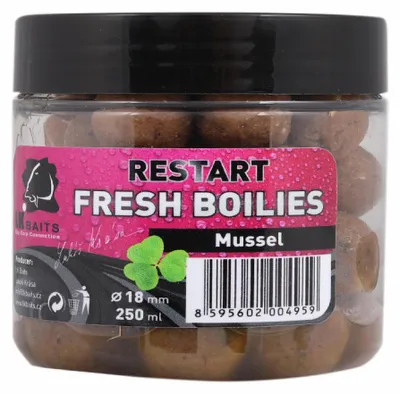 Image de LK Baits Fresh Boilies Restart Mussel 18mm, 250ml