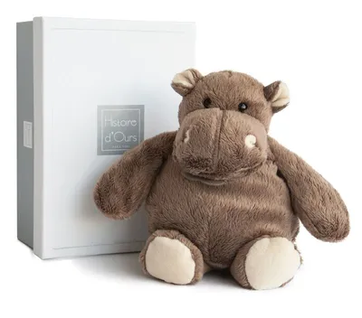 Produktbild von Plüsch-Flusspferd Braun (23 cm)