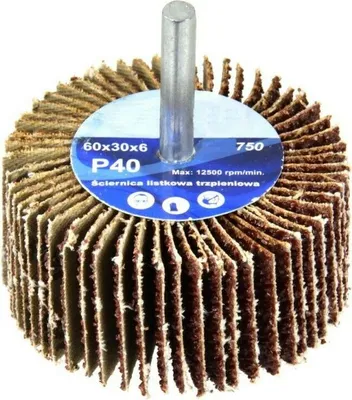 Obrázek produktu pro Geko g78750 Brusný lamelový kotouč P40 60 x 30 mm 6 mm, vícebarevný