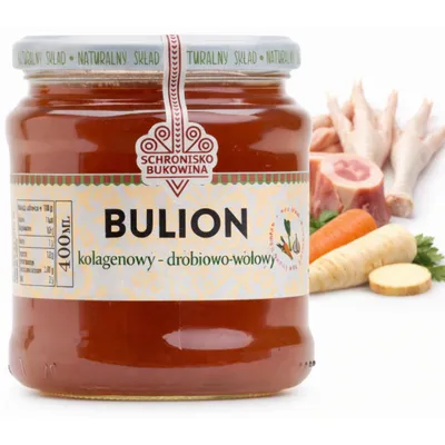 Produktbild von Geflügel- und Rinderkollagenbrühe 400 ml - Schronisko Bukowina