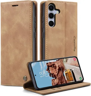Produktbild von Samsung Galaxy S25 FE Hülle - CaseMe 013 Klapphülle - Braun