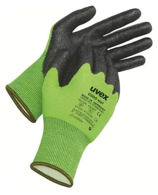 Obrázek produktu pro Uvex C500, Černá, Zelená, Dospělý, Dospělý, Unisex, 1 kusů, Polyetylen, Viskózní, Polyamid, Sklolaminát