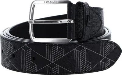 Image de LACOSTE ceinture The Blend 35 Monogram Print W95 Monogram Noir Gris