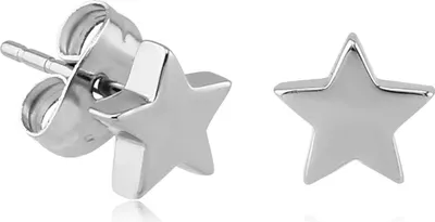Produktbild von viva-adorno 1 Paar Edelstahl Damen und Herren Ohrringe Ohrstecker Sterne Z495.D7