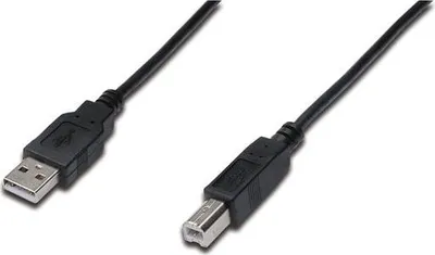 Zdjęcie produktu dla DIGITUS USB 2.0 Anschlusskabel Typ A -B  St/St     1.0m,  sw