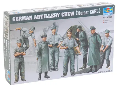 Productafbeelding van Trumpeter, Duitse artilleriebemanning voor de "Karl"-mortier, schaal 1:35, artikelnummer 00409