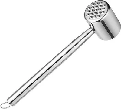 Image de Attendrisseur à viande double face - Acier inoxydable - Convient pour les escalopes