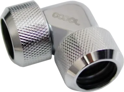 Produktbild von Alphacool Eiszapfen 16mm HardTube Anschraubtülle 90° L-Verbinder Acryl- Messingrohre
