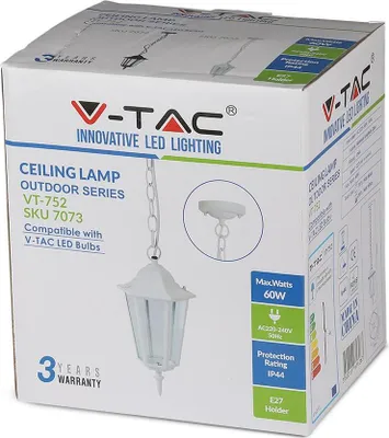 Produktbild von V-TAC Deckenleuchten - UP - E27-Fassung - IP44 - Wei