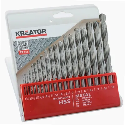 Zdjęcie produktu dla Asortyment wierteł HSS metal stal drewno tworzywo sztuczne wiertła kręte 1 - 10 mm