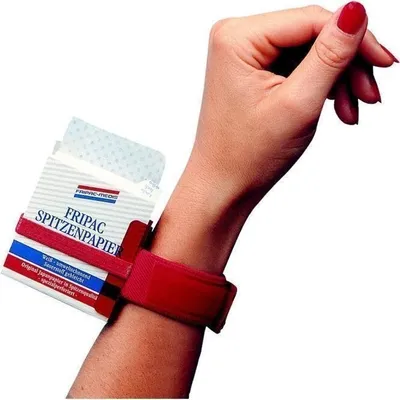 Produktbild von Handgelenkspender für Spitzenpapier rot