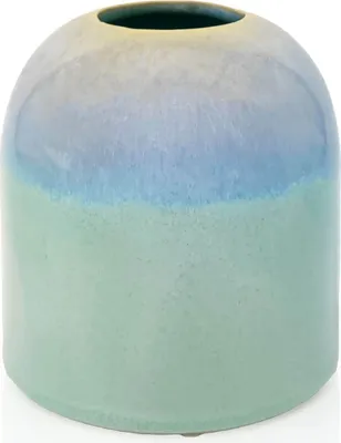 Produktbild von Vase groß, 13 cm, aus Keramik, türkis