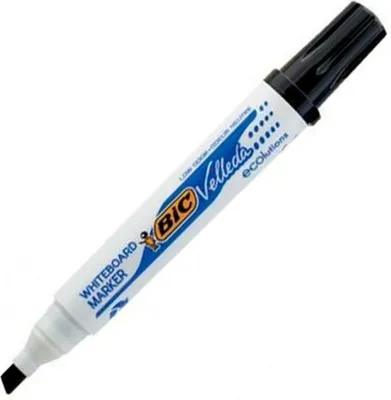 Produktbild von BIC - Filz -Tip Pen BIC 1751 Whiteboard Slanting L schwarz | 12 Stücke