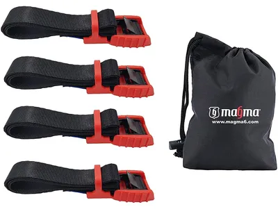 Productafbeelding van Spanband laadband spanriem - Cambuckle - 3 m - 250 kgf - Rood - 2 stuks