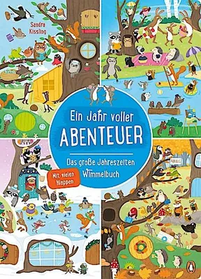 Immagine prodotto di Ein Jahr voller Abenteuer - Das große Jahreszeiten-Wimmelbuch