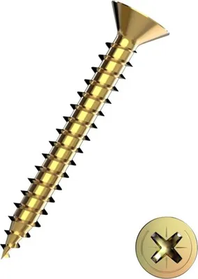 Produktbild von Connex Universalschrauben 3.5 x 20 mm PZ 2 Senkkopf - 1000 Stk.