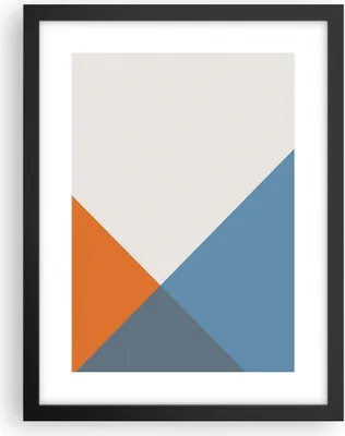 Produktbild von Gerahmtes Poster - Schwarzer Rahmen - Vier die Farben Abstraktion - 30x40 cm - Wand Bild - Wanddeko - Wandbilder - Wandposter - Bilderrahmen - Bilder - Kunstdruck - Wandbild - P2BPA30x40-4234