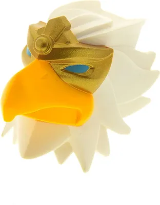 Produktbild von 1x Lego Bionicle Large Figure Kopf Chima Adler weiß Schnabel gold 13683pb01