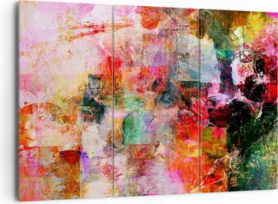 Produktbild von Bild auf Leinwand - Leinwandbild - Abstraktion modern - 165x110cm - Wand Bild - Wanddeko - Leinwanddruck - Bilder - Kunstdruck - Wanddekoration - Leinwand bilder - Wandkunst - CE165x110-3545