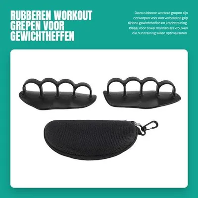 Produktbild von Trainingsgriffe – Gummigriffe für das Fitnessstudio – Gewichtheben – Krafttraining – Bodybuilding – Kreuzheben – Verbesserter Halt – Gewichthebergriffe