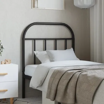 Immagine prodotto di The Living Store Testiera in metallo nero 75 cm
