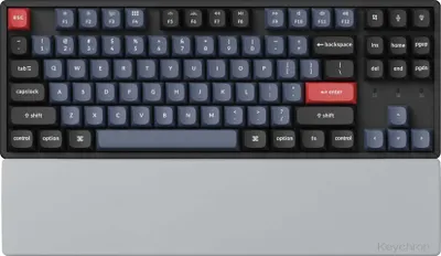 Zdjęcie produktu dla Keychron PR66, Keyboard palm rest, Silikon, 358 mm, 79,5 mm, 300 g, Szary