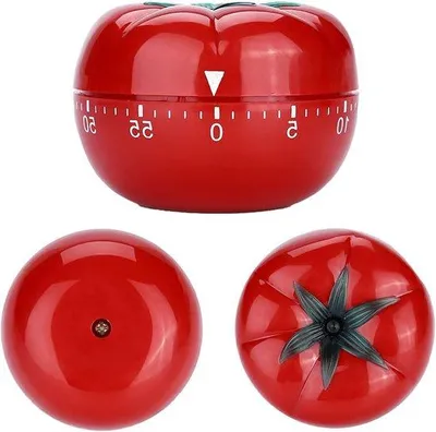 Obrázek produktu pro Kuchyňský budík – 60minutový Pomodoro časovač do kuchyně