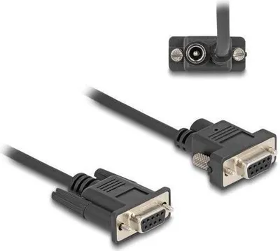 Produktbild von DELOCK Seriell Kabel RS-232 D-Sub9 Bu zu D-Sub9 Bu Stromans.