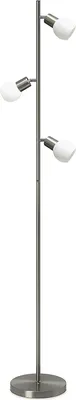 Produktbild von 3-flg. LED Design Stehleuchte mit Echtglas-Lampenschirmen