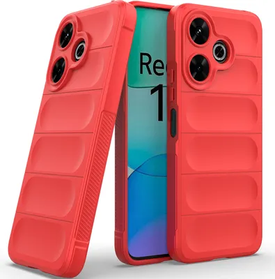 Produktbild von Handyhülle für Xiaomi Redmi 13 Weich TPU Silikon Stossfest Anti-rutsch Hülle Rot