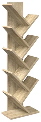 Image de vidaXL Étagère d'angle à 6 niveaux, 30 x 18 x 100 cm, en panneaux de particules