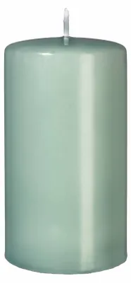 Produktbild von Flachkopf-Stumpenkerzen Seafoam Seegrün 180 x Ø 70 mm, 4 Stück