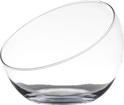 Produktbild von Glasschale INNIS mit schrägem Rand H. 14cm D. 17cm Glas Hakbijl
