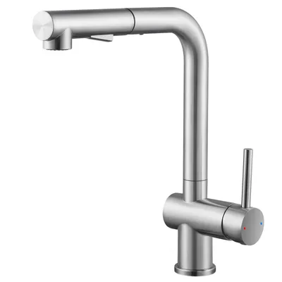 Produktbild von Cecipa MAX 304 Edelstahl Küchenarmatur | 360° Drehbar & Ausziehbar | Schwarz Matt | 2-in-1 Sprühfunktion