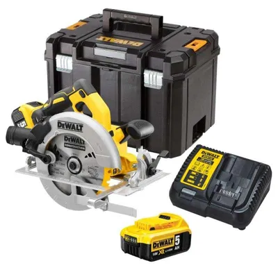 Image de Scie circulaire Ø184mm 18V DEWALT DCS570P2-QW Brushless avec coffret et 2 batteries 5,0 Ah