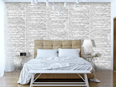 Produktbild von PURO TAPETE - Realistische Tapete ohne Rapport und Versatz 10m Vlies Tapetenrolle Wandtapete modern design Fototapete - Shakespeare m-A-0595-j-d