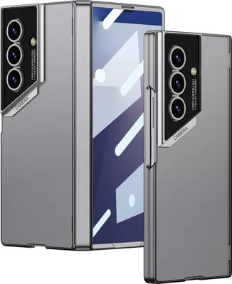 Produktbild von Handyhülle für Samsung Galaxy Z Fold 7, mit Screen Objektiv Schutz, Dünne Business Matt Hart Hülle Grau